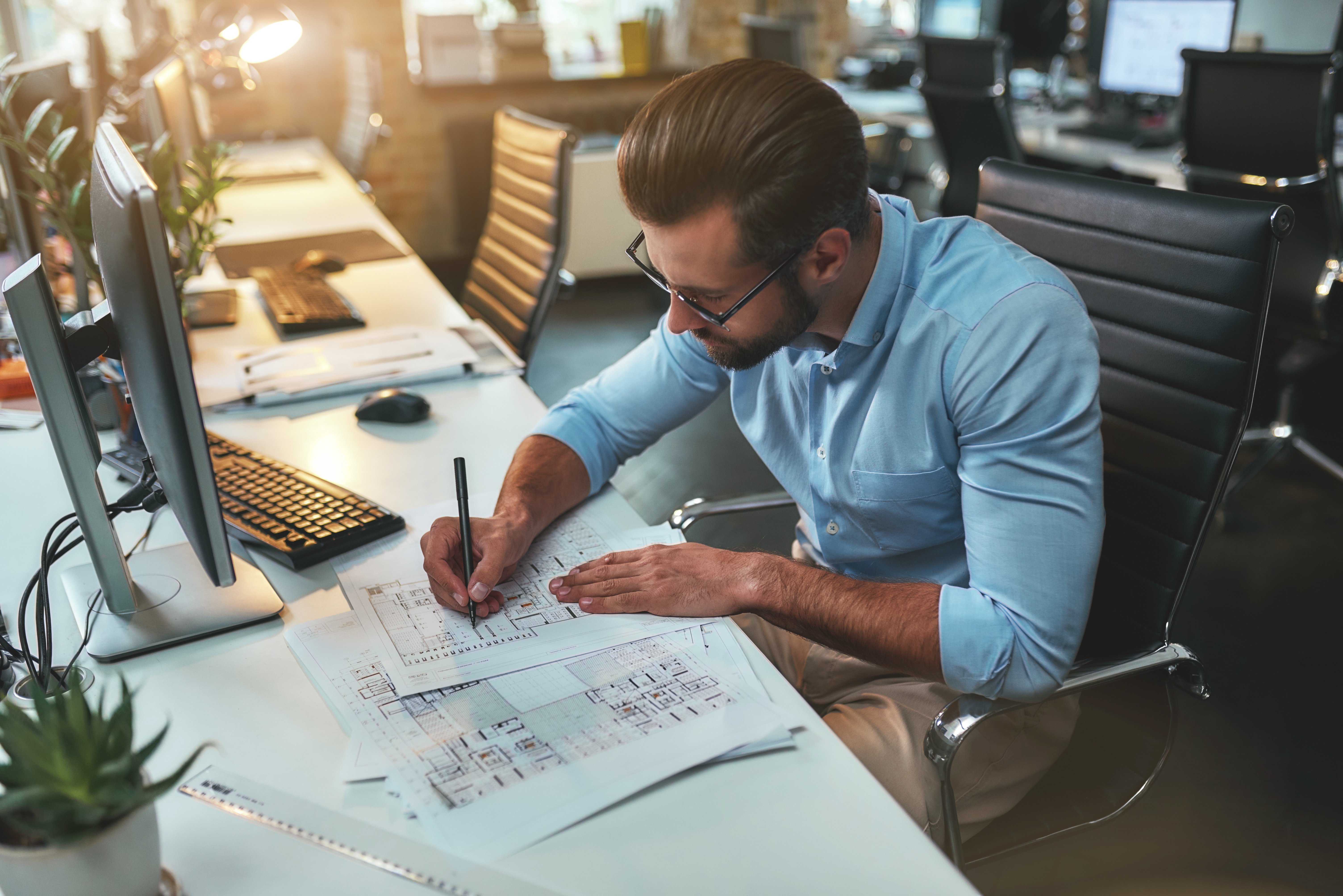 Design engineer drawing